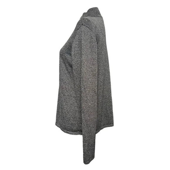 Nordstrom Silk Blend Mock Neck Pullover Sweater Size L Shimmer - Picture 4 of 8